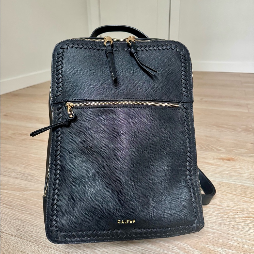 Calpak Kaya Laptop Backpack with Gold Details